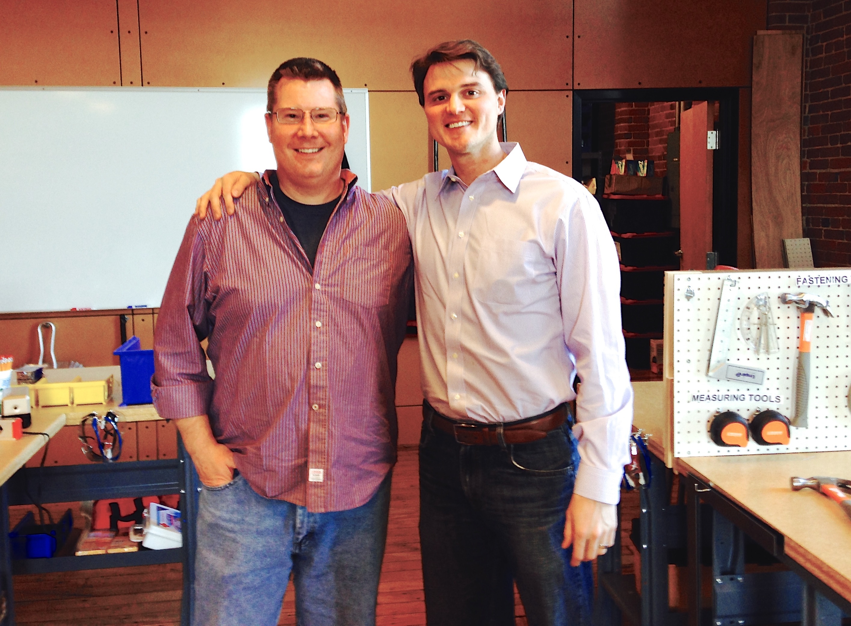 Doug with boss, Mark Kampert